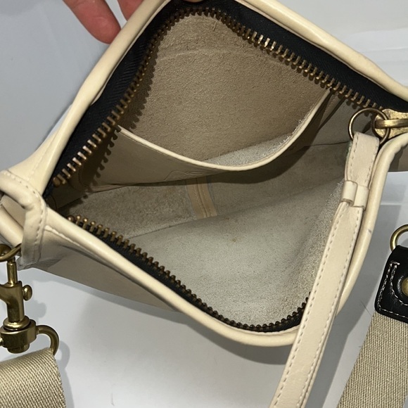 Coach Legacy Vintage 038-007 Cream Bone Zip Top Detachable Crossbody Clutch Bag - Picture 14 of 16